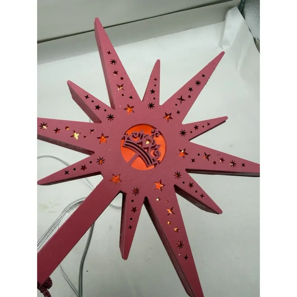 Pink Christmas Tree Topper 9